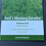 Reds Mowing Services profile image