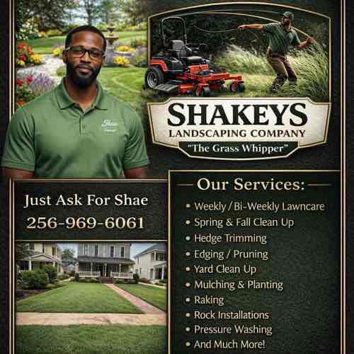 Shakey's Landscaping Company Logo