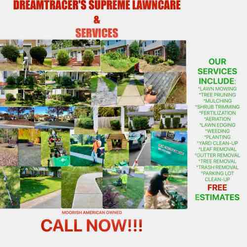 DREAM-TRACERS SUPREME LAWN CARE Logo